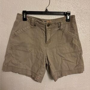 Vintage Faded Glory khaki stretch shorts (Size 6)